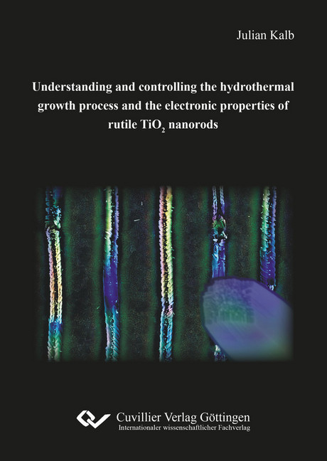 Understanding and controlling the hydrothermal growth process and the electronic properties of rutile TiO2 nanorods main product photo