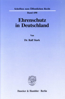 Ehrenschutz in Deutschland.