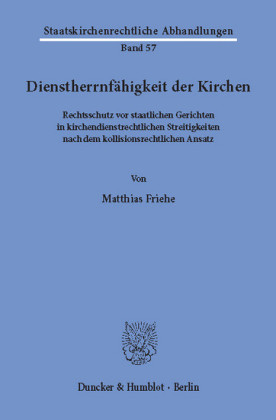 Dienstherrnfähigkeit der Kirchen.