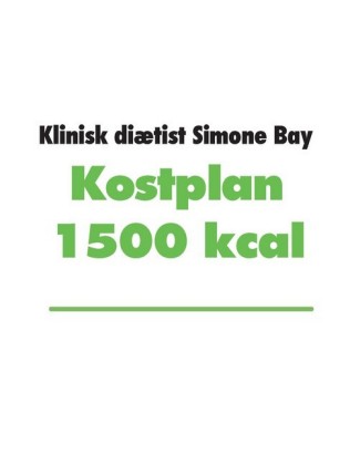 Kostplan 1500 kcal