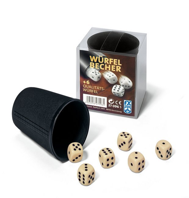 Ravensburger 27096 - Würfelbecher + 6 Würfel main product photo