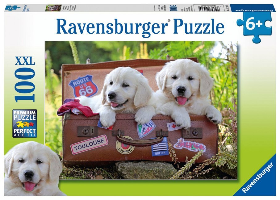 Ravensburger Kinderpuzzle - 10538 Verschnaufpause - Hunde-Puzzle für Kinder ab 6 Jahren, mit 100 Teilen im XXL-Format main product photo