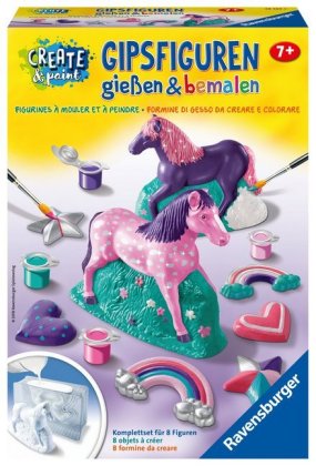 Ravensburger Gipsfiguren gießen und bemalen 28524 - Fantasy Horse - Kinder ab 7 Jahren