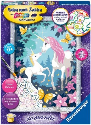 Ravensburger Malen nach Zahlen 28516 - Einhornmagie - Kinder ab 11 Jahren