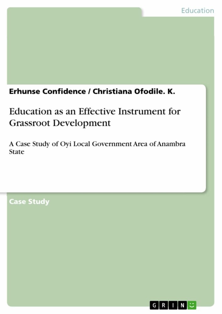 Education as an Effective Instrument for Grassroot Development main product photo