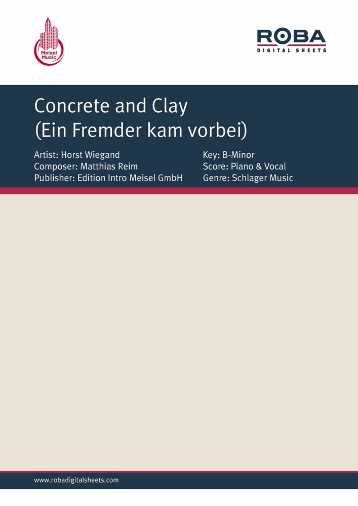 Concrete and Clay (Ein Fremder kam vorbei) main product photo