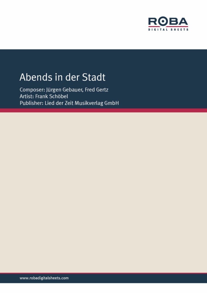 Abends in der Stadt main product photo