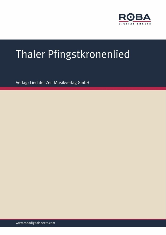 Thaler Pfingstkronenlied main product photo