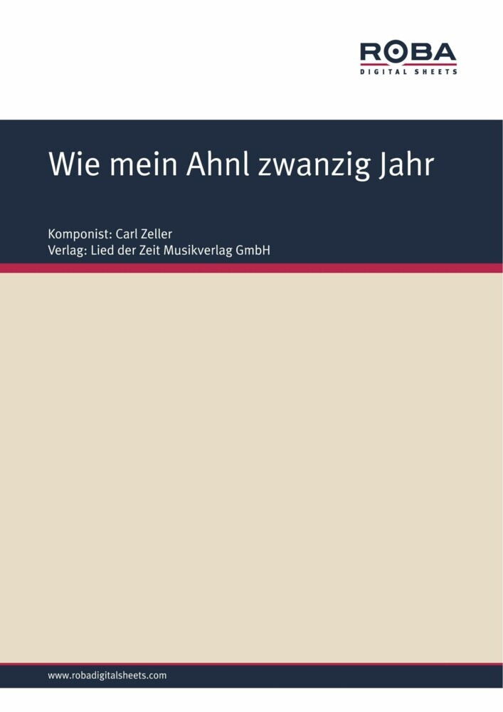 Wie mein Ahnl zwanzig Jahr main product photo