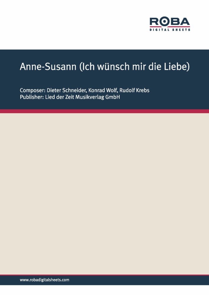 Anne-Susann (Ich wünsch mir die Liebe) main product photo