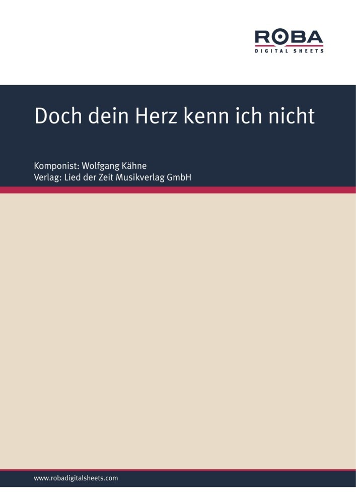 Doch dein Herz kenn ich nicht main product photo