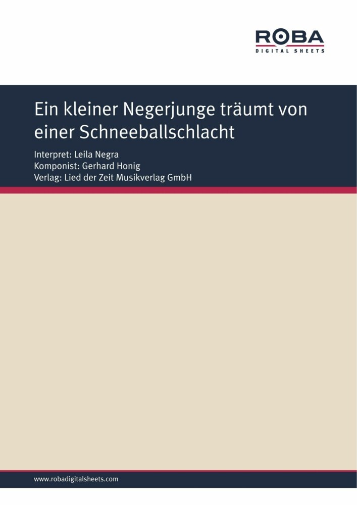 Ein kleiner Negerjunge träumt von einer Schneeballschlacht main product photo