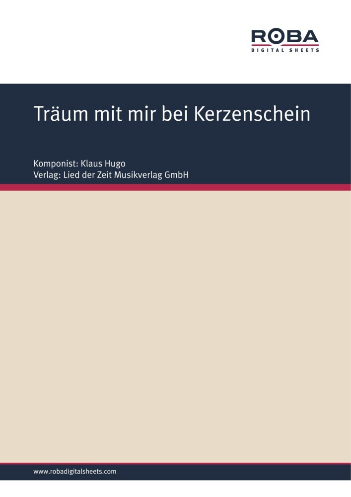 Träum mit mir bei Kerzenschein main product photo