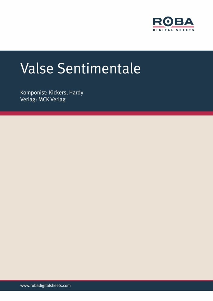 Valse Sentimentale main product photo