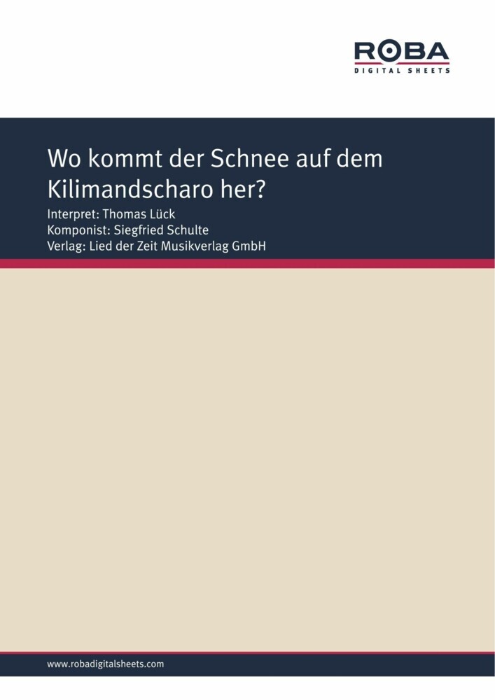 Wo kommt der Schnee auf dem Kilimandscharo her? main product photo