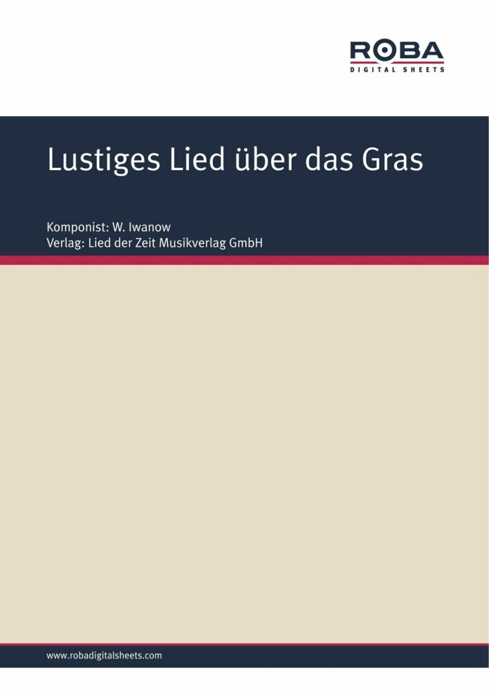 Lustiges Lied über das Gras main product photo
