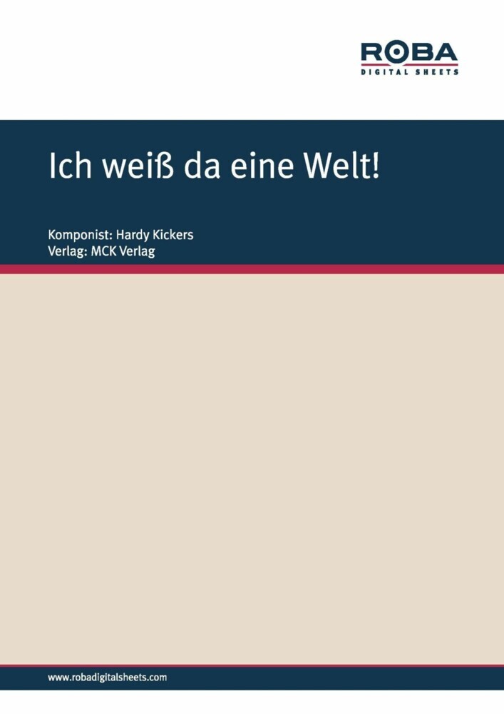 Ich weiß da eine Welt! main product photo
