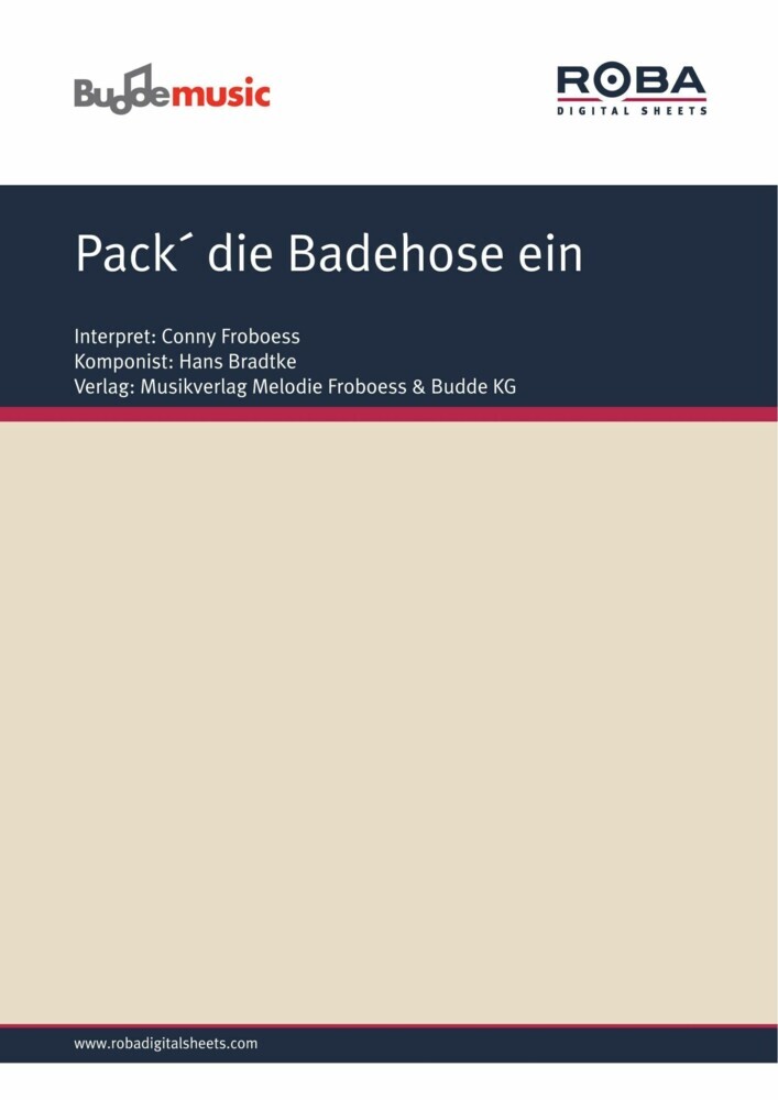 Pack´ die Badehose ein; . main product photo