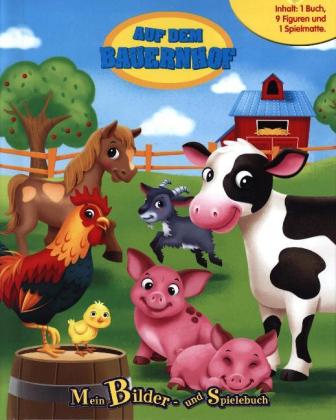 Auf dem Bauernhof, Spielbuch + 8-10 Spielfiguren + Spielmatte