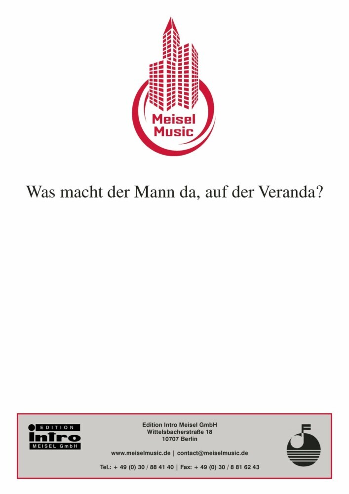 Was macht der Mann da, auf der Veranda? main product photo