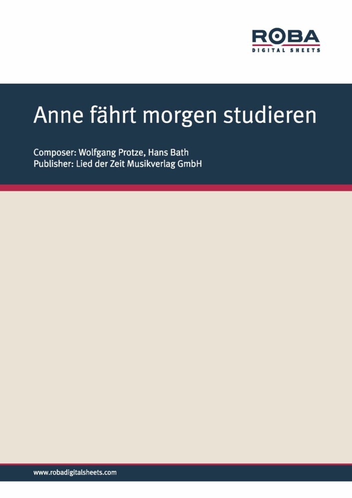 Anne fährt morgen studieren main product photo
