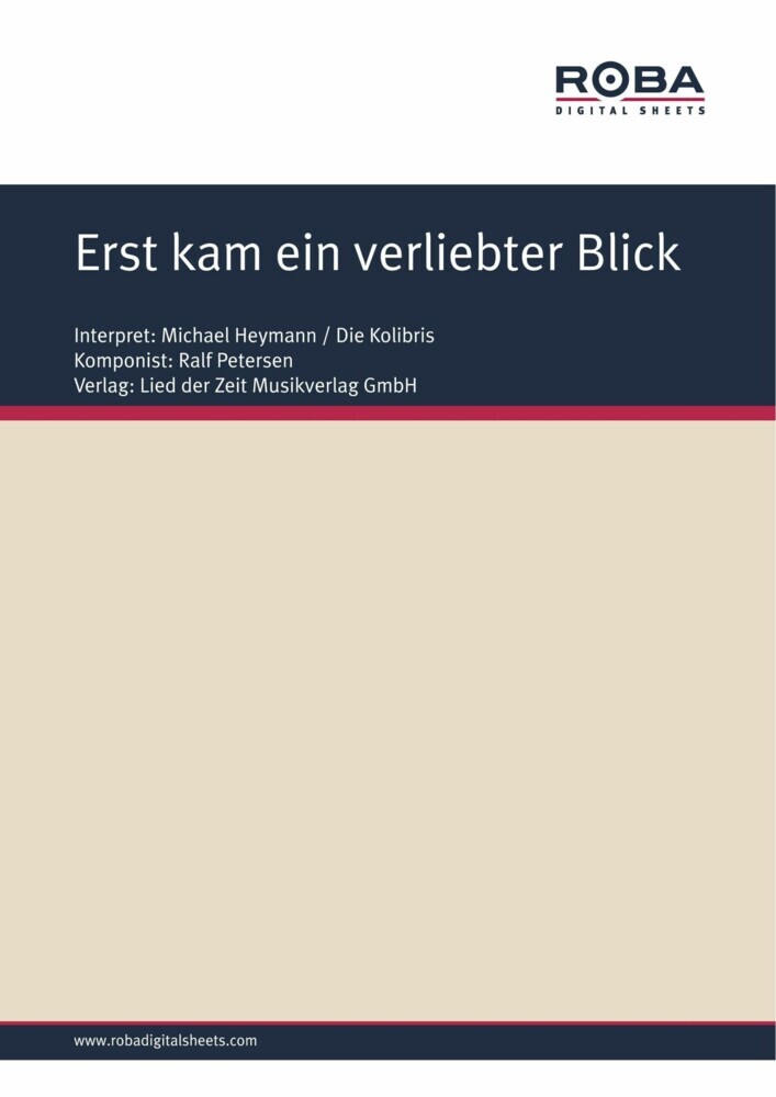 Erst kam ein verliebter Blick main product photo