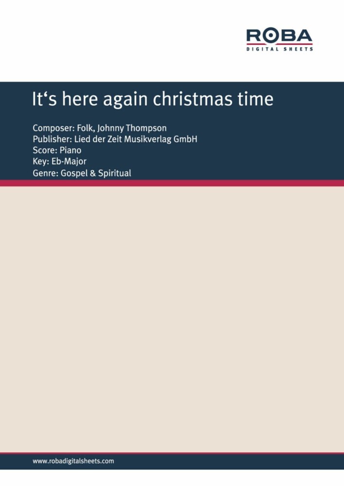 It's here again christmas time main product photo