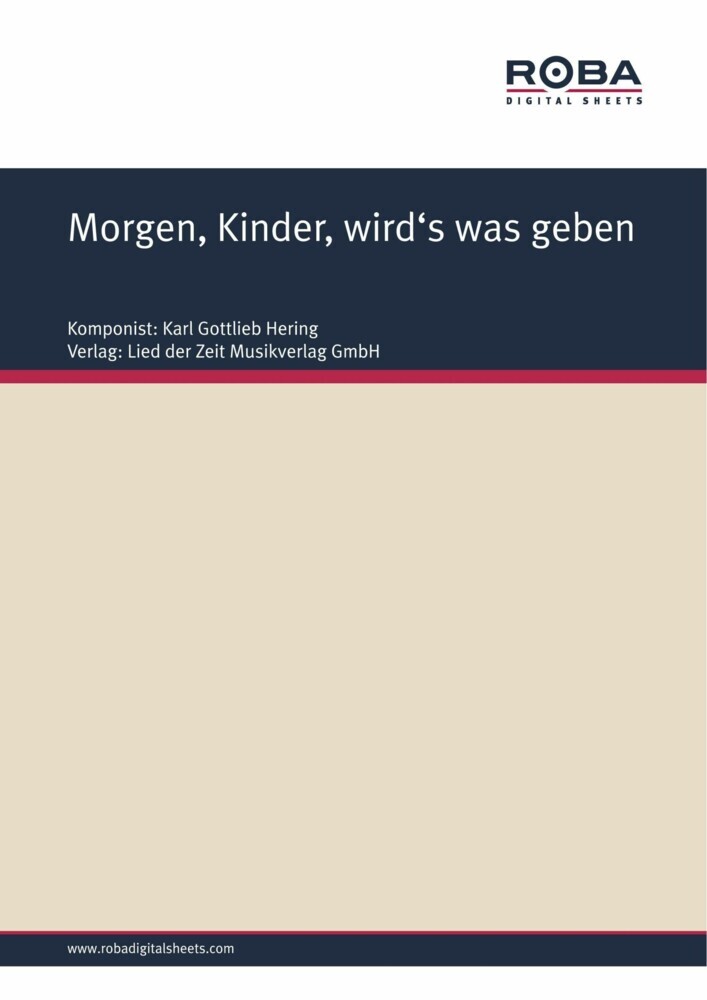 Morgen, Kinder, wird's was geben main product photo
