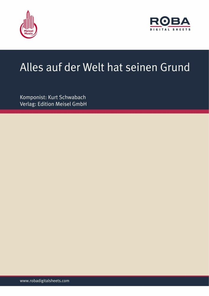 Alles auf der Welt hat seinen Grund main product photo