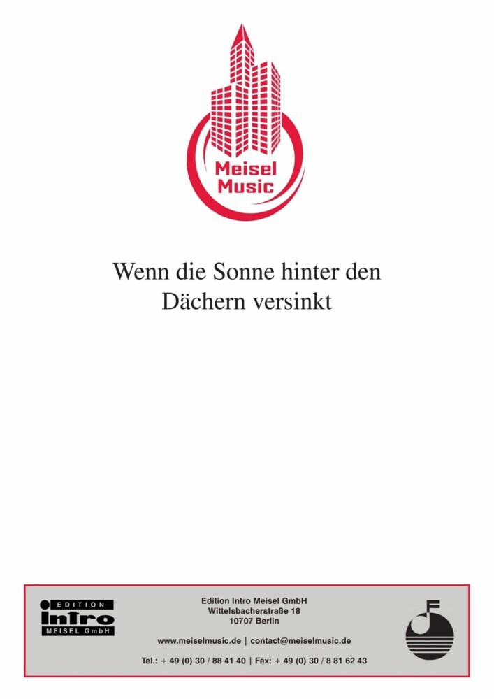 Wenn die Sonne hinter den Dächern versinkt main product photo
