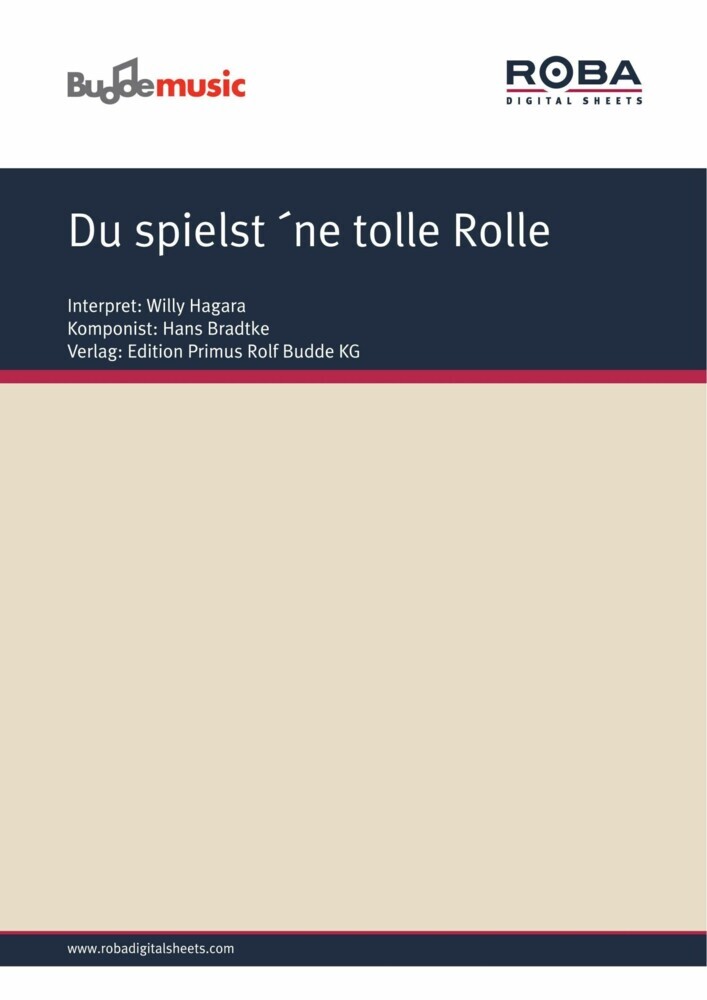 Du spielst ´ne tolle Rolle main product photo