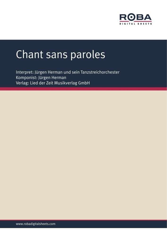 Chant sans paroles main product photo