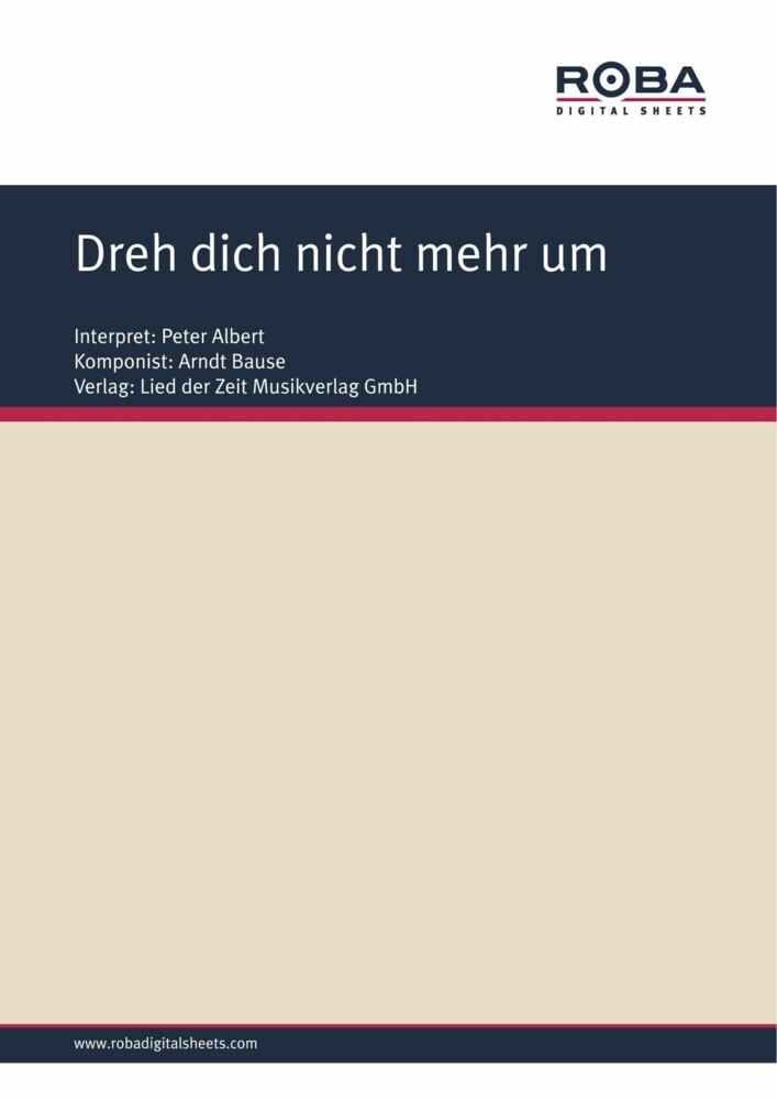 Dreh dich nicht mehr um main product photo