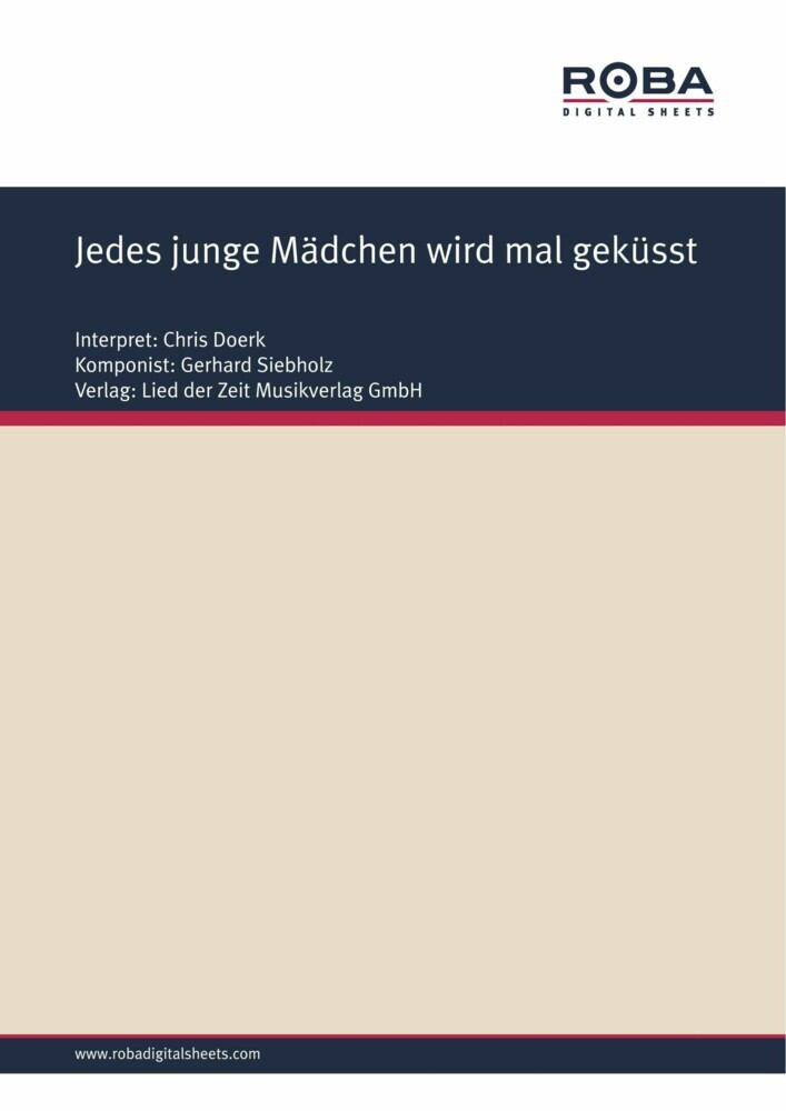 Jedes junge Mädchen wird mal geküsst main product photo
