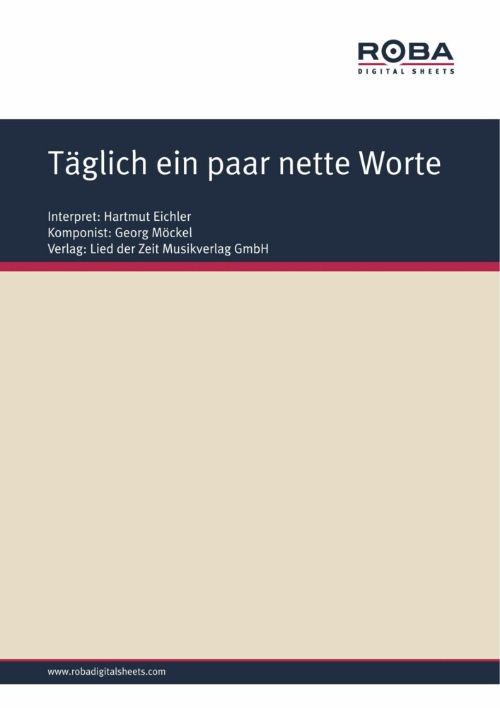 Täglich ein paar nette Worte main product photo