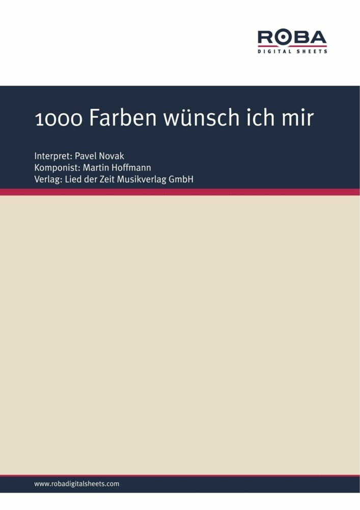1000 Farben wünsch ich mir main product photo
