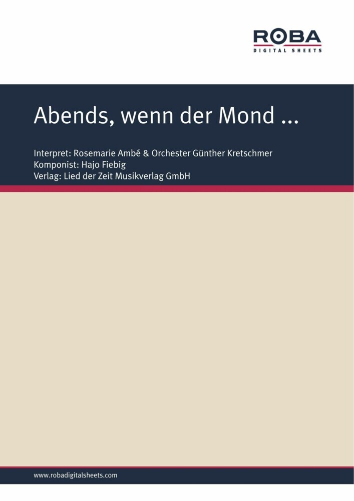 Abends, wenn der Mond ... main product photo
