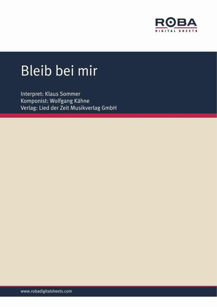 Bleib bei mir main product photo