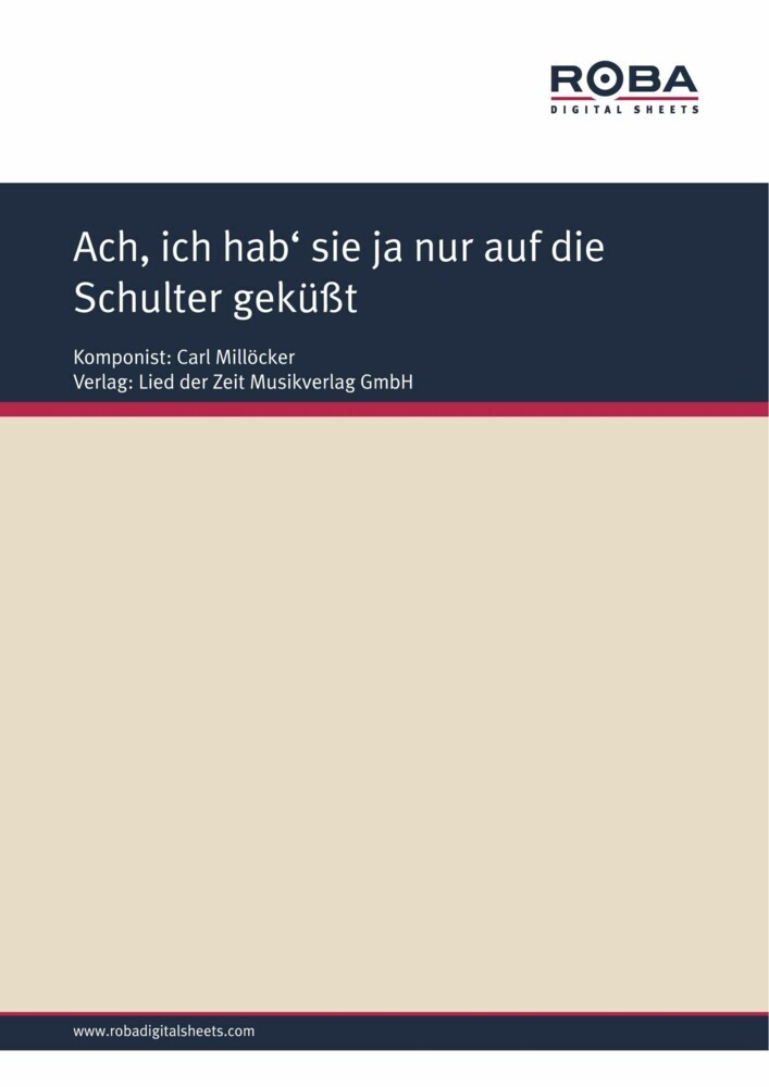 Ach, ich hab' sie ja nur auf die Schulter geküßt main product photo