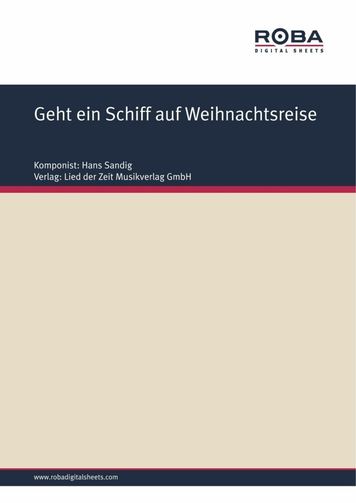 Geht ein Schiff auf Weihnachtsreise main product photo
