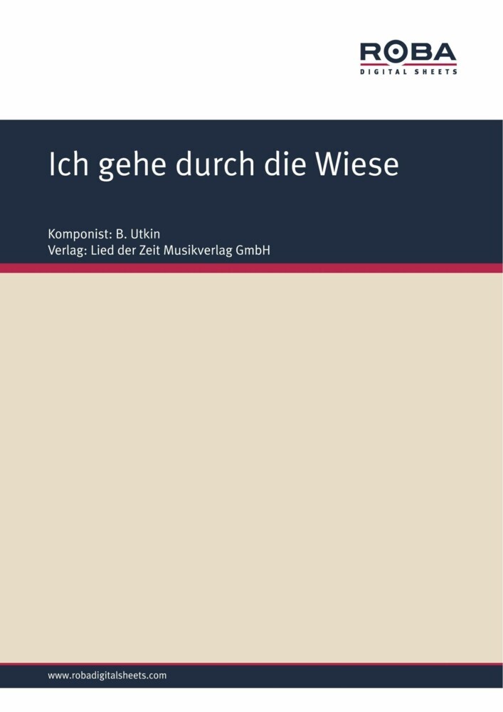 Ich gehe durch die Wiese main product photo