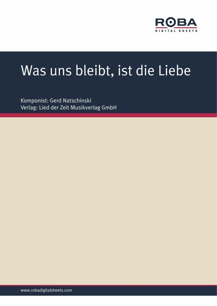 Was uns bleibt, ist die Liebe main product photo