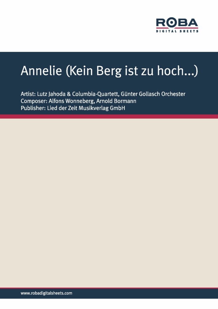 Annelie (Kein Berg ist zu hoch...) main product photo