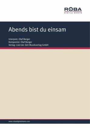 Abends bist du einsam