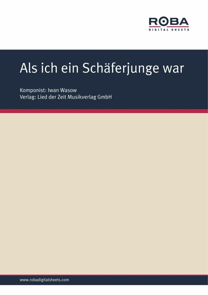 Als ich ein Schäferjunge war main product photo