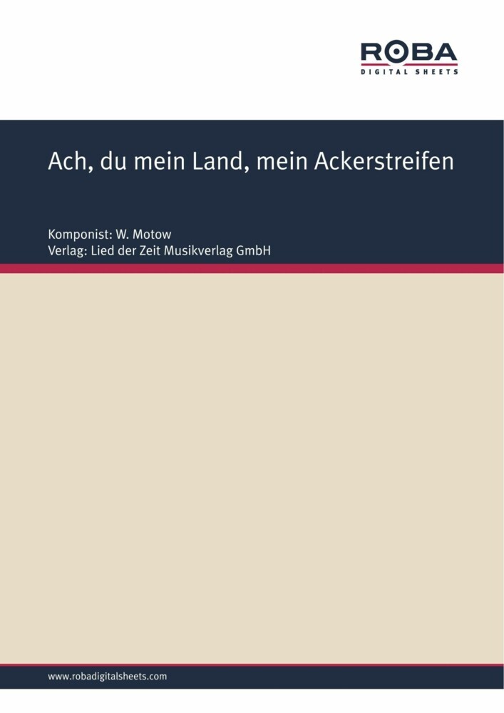 Ach, du mein Land, mein Ackerstreifen main product photo