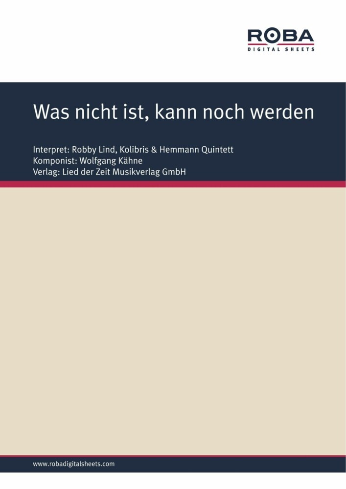 Was nicht ist, kann noch werden main product photo