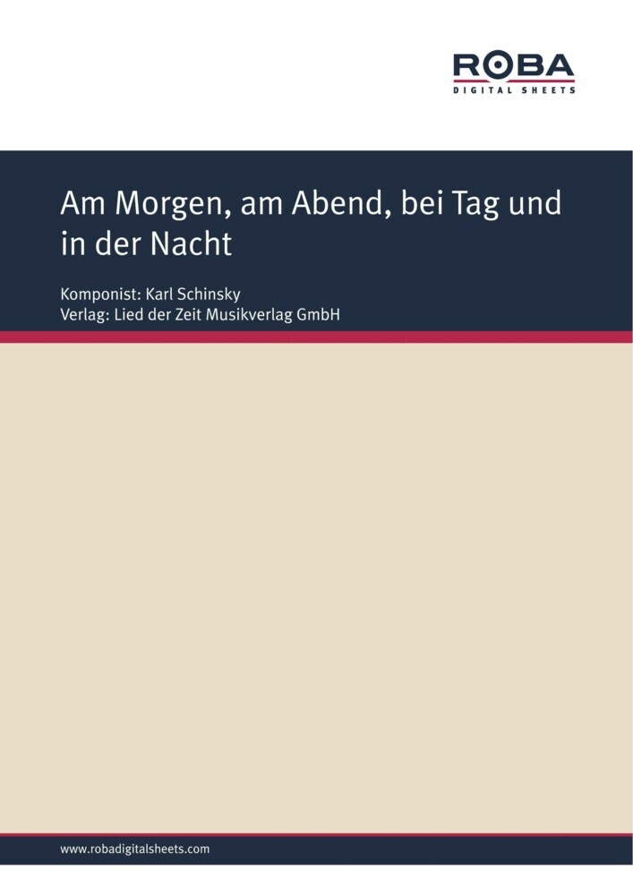 Am Morgen, am Abend, bei Tag und in der Nacht main product photo