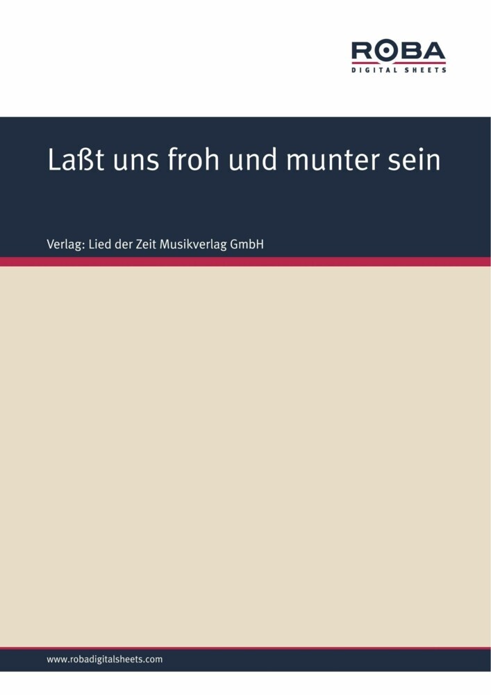 Laßt uns froh und munter sein main product photo