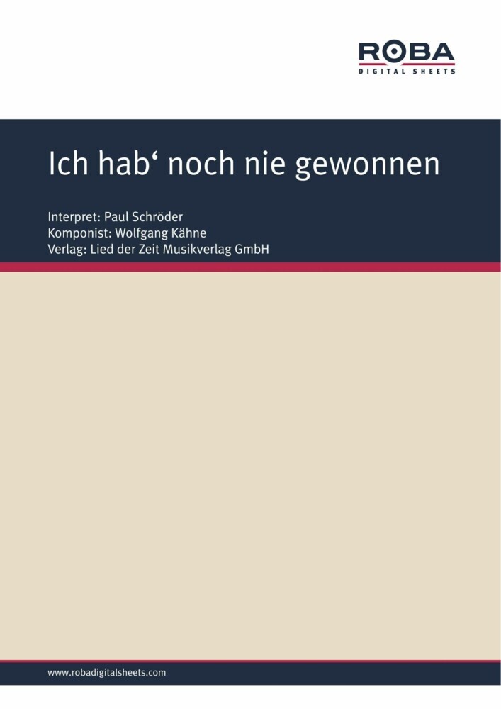 Ich hab' noch nie gewonnen main product photo